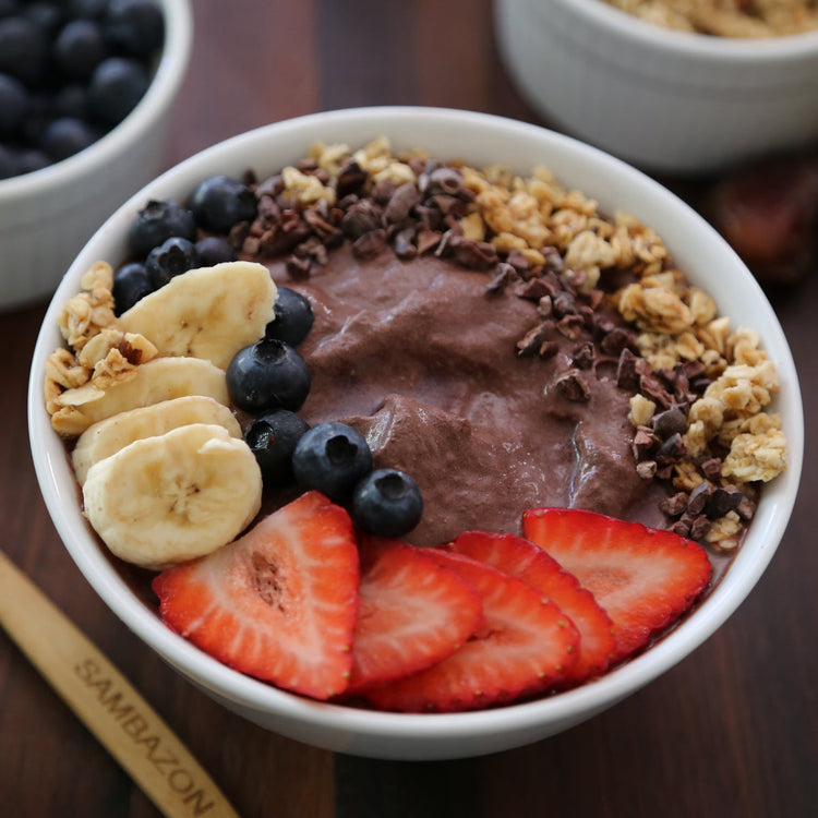 Best Homemade Chocolate Acai Bowl Recipe Sambazon 