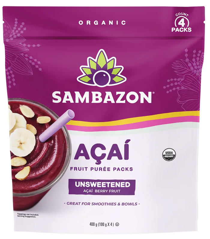 Pure Unsweetened Frozen Açaí Packets